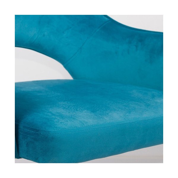 Scaun birou catifea OFF 640 bleu
