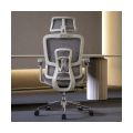 Scaun birou ergonomic gri din mesh cu tetieră reglabilă, brațe 4D și șezut culisant SYYT 9520 - imaginea 2