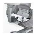 Scaun birou ergonomic gri din mesh cu tetieră reglabilă, brațe 4D și șezut culisant SYYT 9520 - imaginea 3