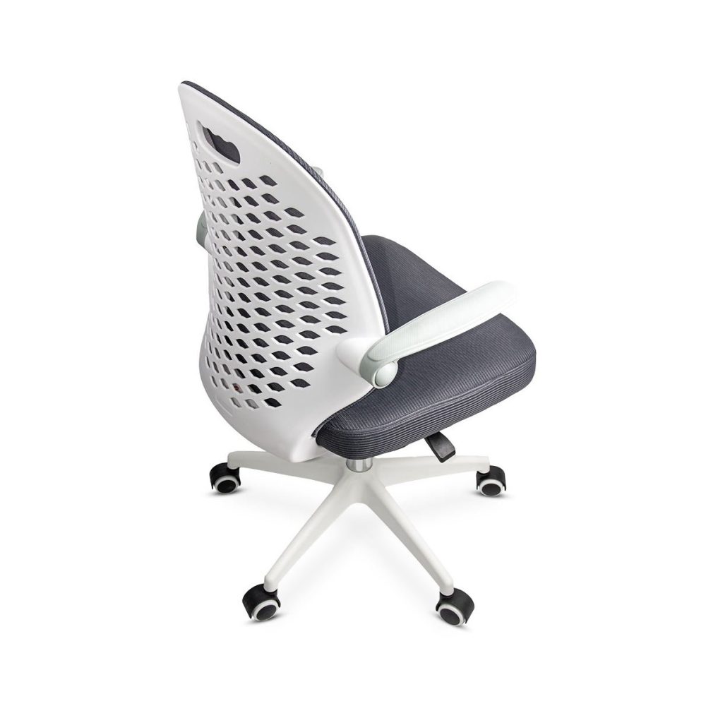 Scaun de birou copii din mesh gri, modern si rotativ OFF 330