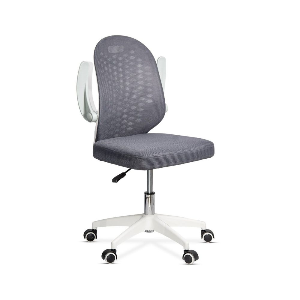 Scaun de birou copii din mesh gri, modern si rotativ OFF 330