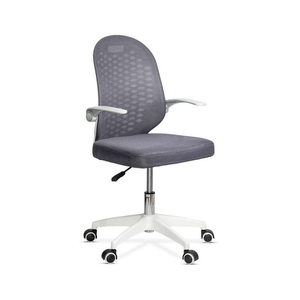 Scaun de birou copii din mesh gri, modern si rotativ OFF 330