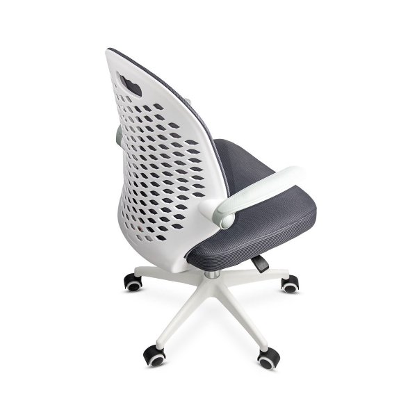 Scaun de birou copii din mesh gri, modern si rotativ OFF 330