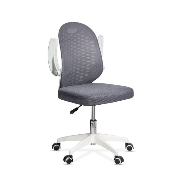 Scaun de birou copii din mesh gri, modern si rotativ OFF 330