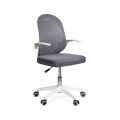 Scaun de birou copii din mesh gri, modern si rotativ OFF 330 - imaginea 1