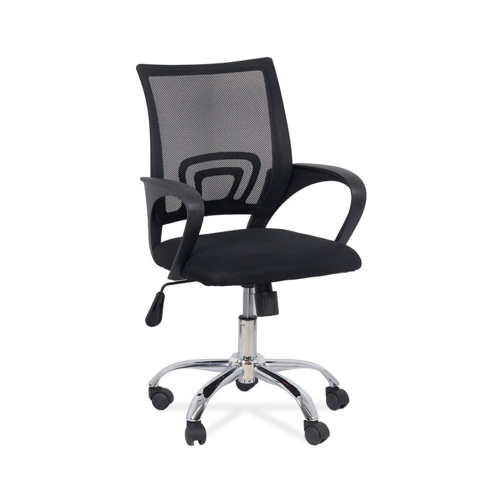 Scaun de birou din mesh si rotativ OFF 619 negru