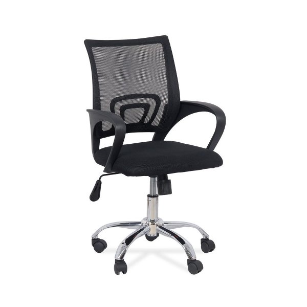 Scaun de birou din mesh si rotativ OFF 619 negru