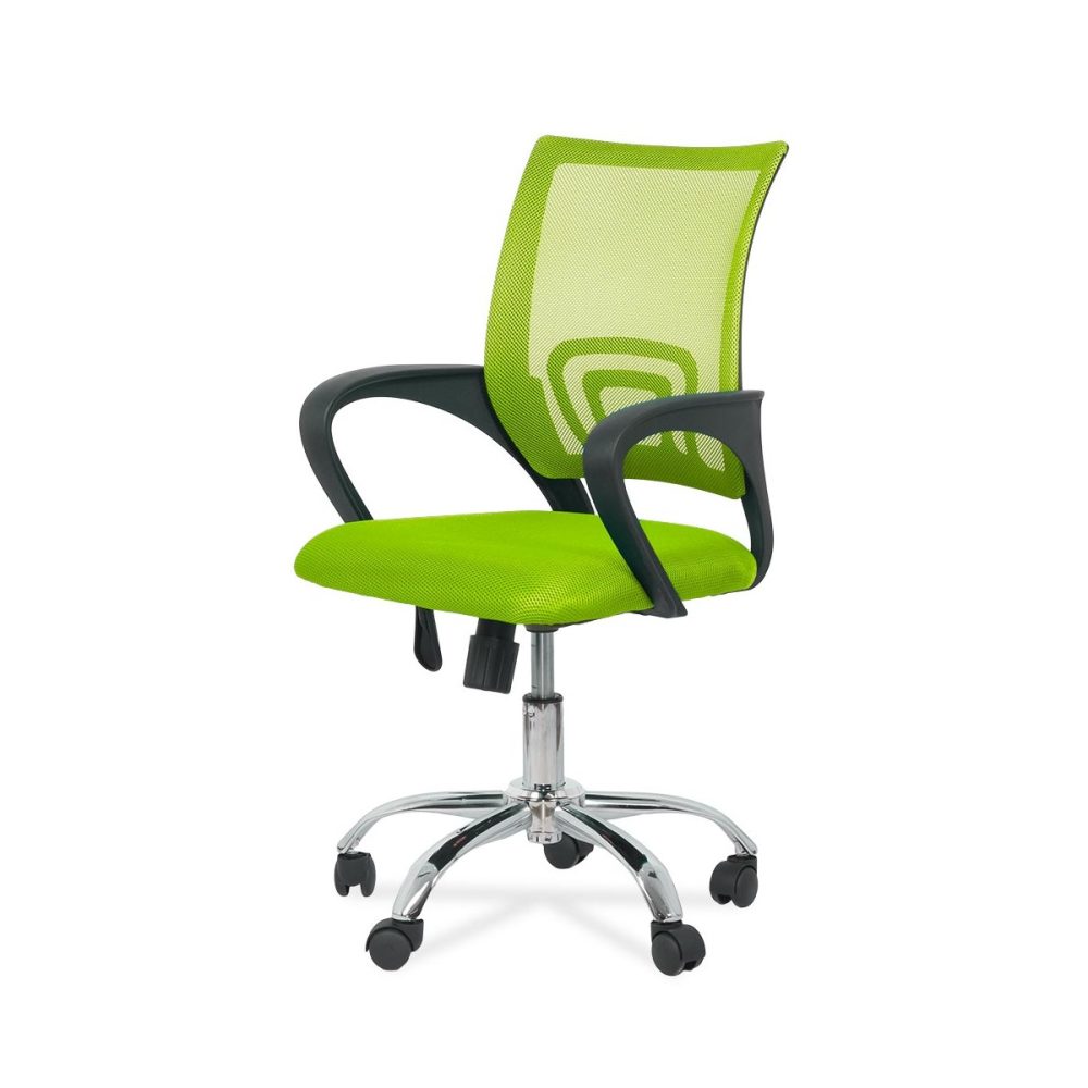 Scaun de birou din mesh si rotativ OFF 619 verde