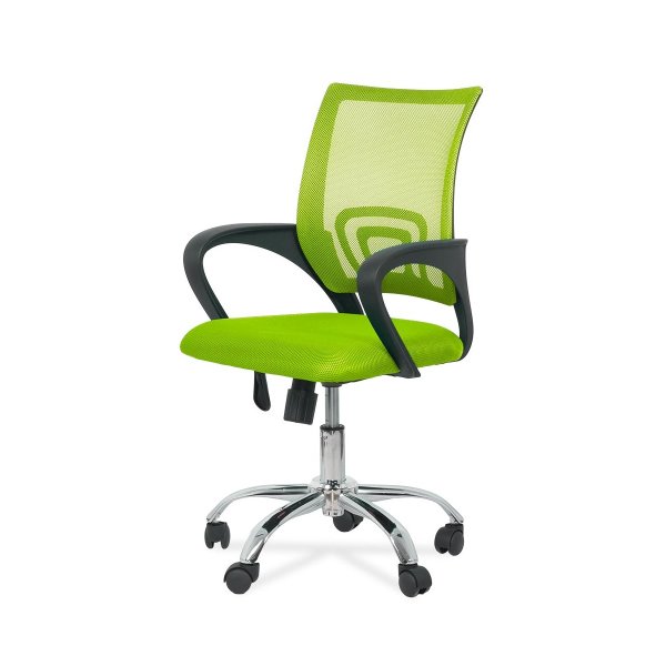 Scaun de birou din mesh si rotativ OFF 619 verde