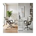 Scaun de birou din piele eco cu suport de picioare OFF 4151 gri - imaginea 3