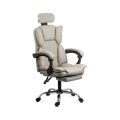 Scaun de birou din piele eco cu suport de picioare OFF 4151 gri - imaginea 1