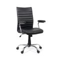 Scaun de birou din piele ecologica OFF 338 negru - imaginea 1