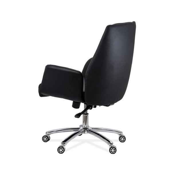 Scaun de birou din piele ecologica REZISTENT 200 KG OFF 800 negru