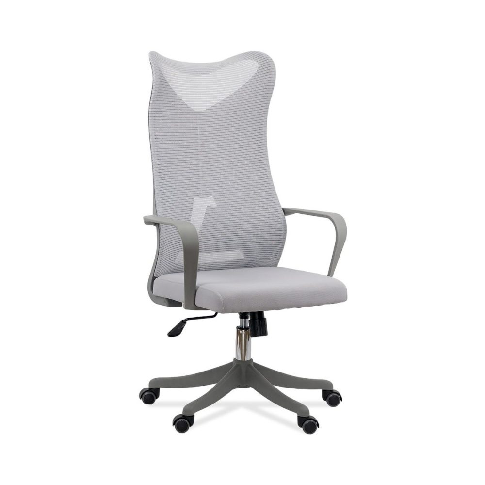 Scaun de birou ergonomic cu suport lombar si spatar inalt OFF 634 gri