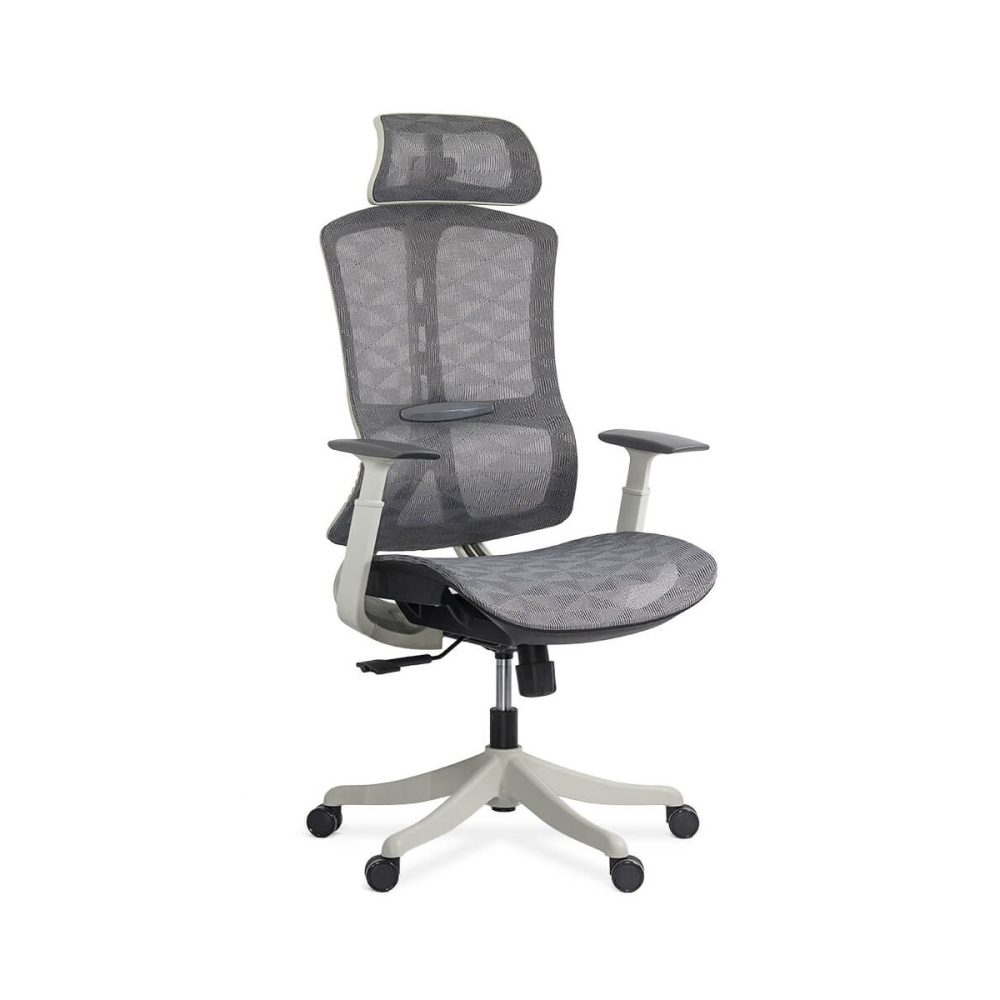 Scaun de birou ergonomic cu tetiera reglabila SYYT 9511 gri