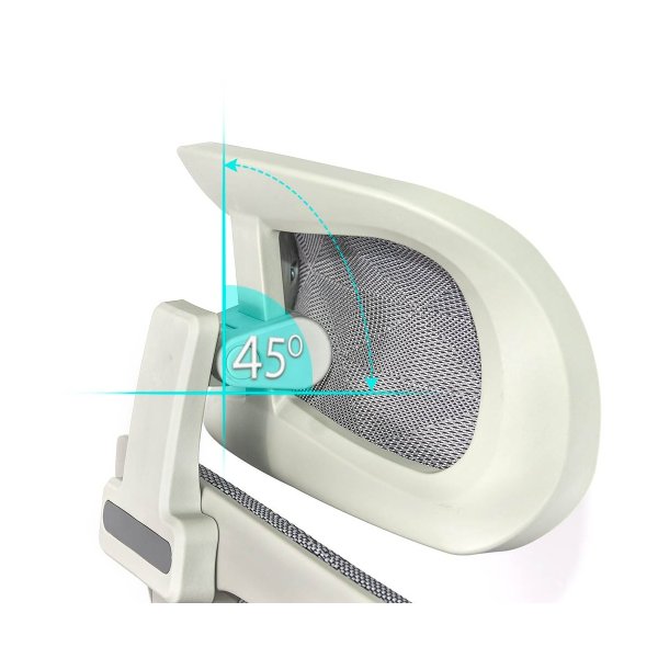 Scaun de birou ergonomic cu tetiera reglabila SYYT 9511 gri