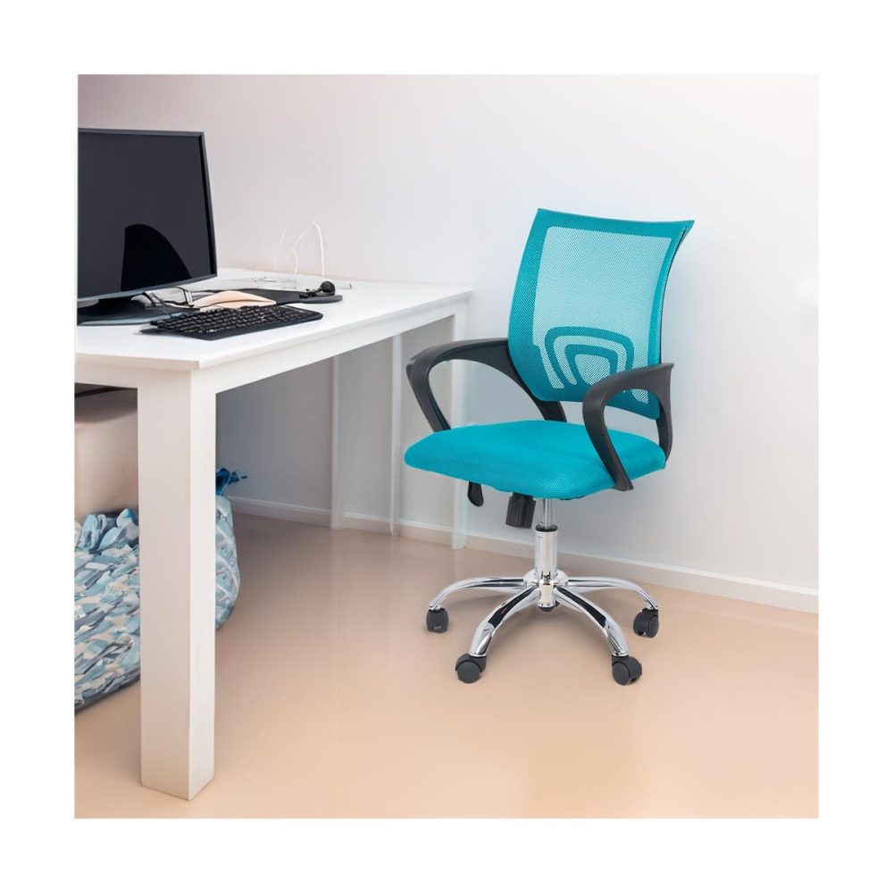 Scaun de birou ergonomic din mesh OFF 619 turcoaz