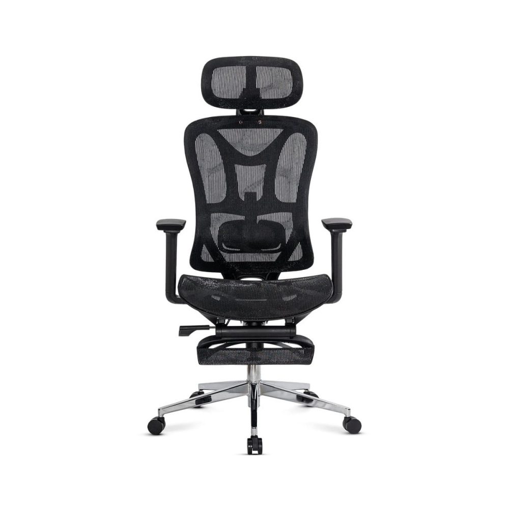 Scaun de birou ergonomic negru cu suport lombar și brate reglabile 3D SYYT 9519