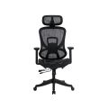 Scaun de birou ergonomic negru din mesh cu brațe reglabile 3D SYYT 9518 - imaginea 1