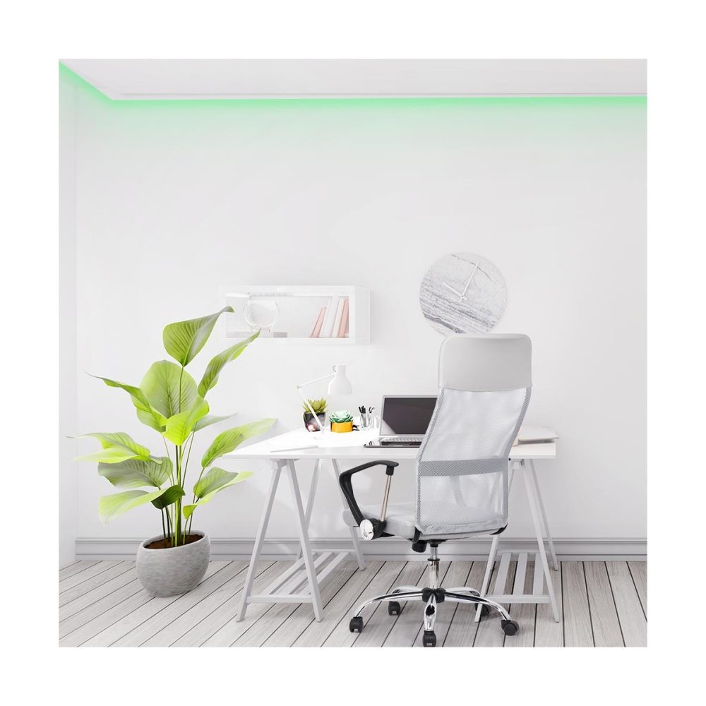 Scaun de birou ergonomic OFF 907 alb