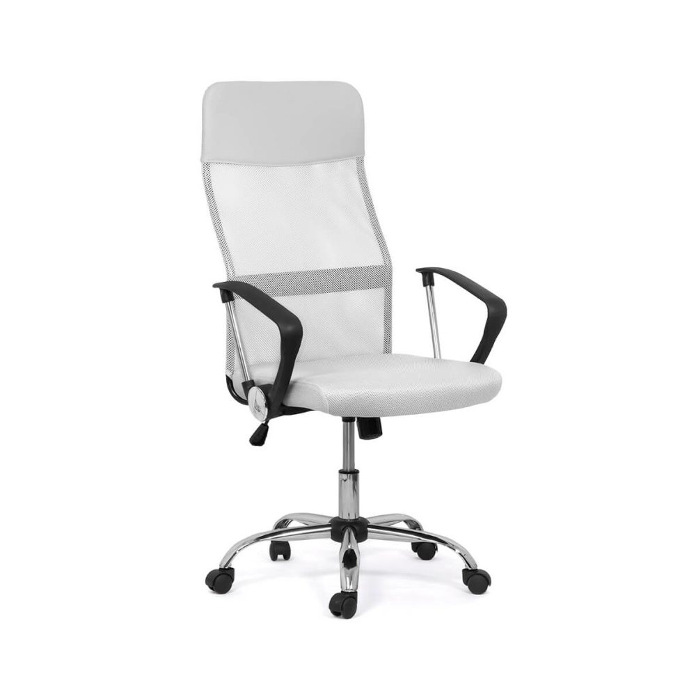 Scaun de birou ergonomic OFF 907 alb