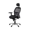 Scaun de birou ergonomic rezistent 150 kg cu suport lombar si cotiere reglabile SYYT 9513 negru - imaginea 2