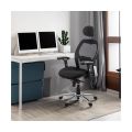 Scaun de birou ergonomic rezistent 150 kg cu suport lombar si cotiere reglabile SYYT 9513 negru - imaginea 3