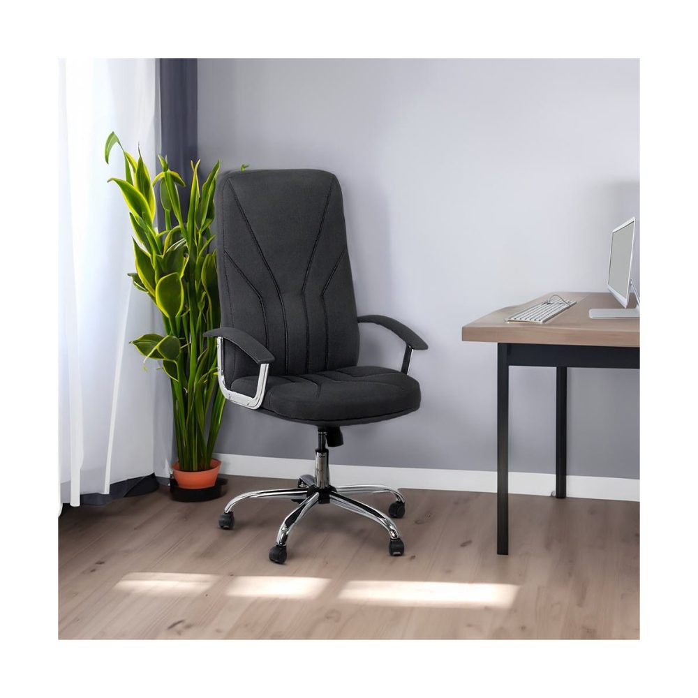 Scaun de birou managerial textil OFF 710 negru
