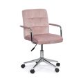 Scaun de birou modern din catifea pentru copii OFF 328V roz