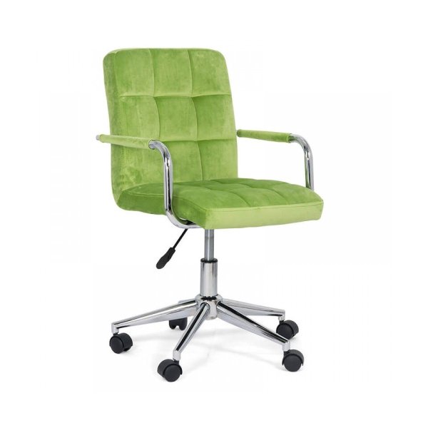 Scaun de birou modern din catifea pentru copii OFF 328V verde