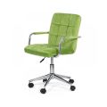Scaun de birou modern din catifea pentru copii OFF 328V verde - imaginea 2