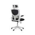 Scaun de birou negru ergonomic cu suport lombar si tetiera reglabila OFF 336 - imaginea 2