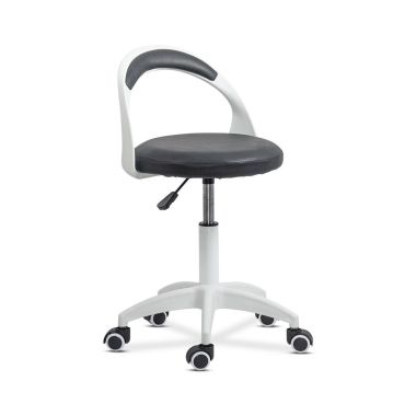 Scaun de birou operativ rotativ din piele eco OFF 1021 gri