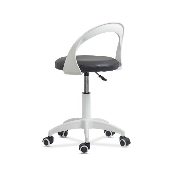 Scaun de birou operativ rotativ din piele eco OFF 1021 gri