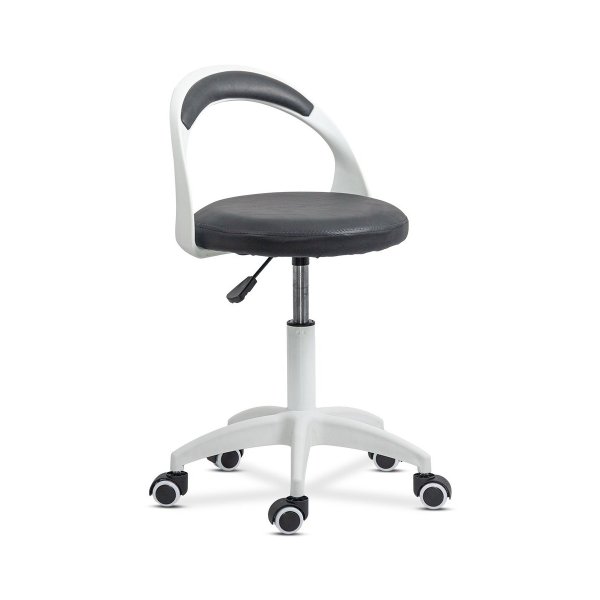Scaun de birou operativ rotativ din piele eco OFF 1021 gri