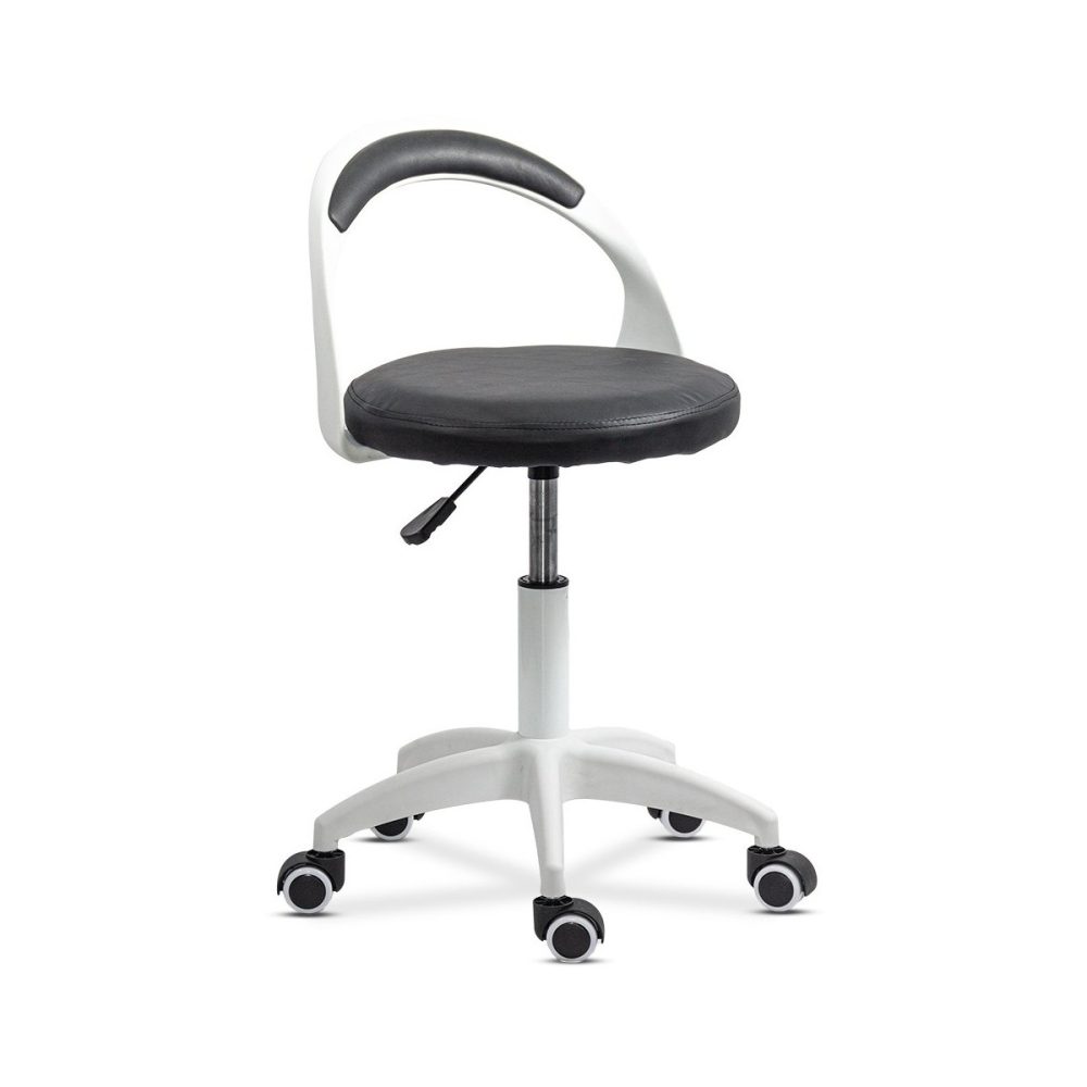 Scaun de birou operativ rotativ din piele eco OFF 1021 negru