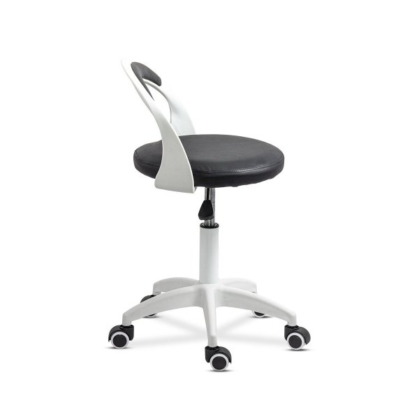 Scaun de birou operativ rotativ din piele eco OFF 1021 negru