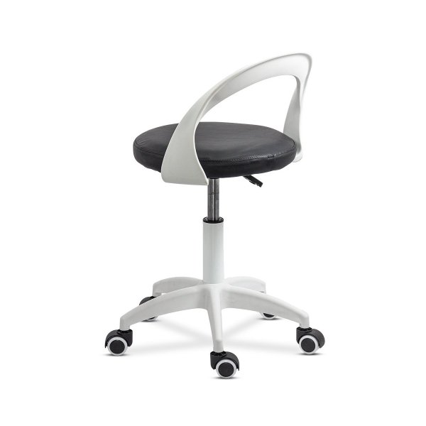 Scaun de birou operativ rotativ din piele eco OFF 1021 negru