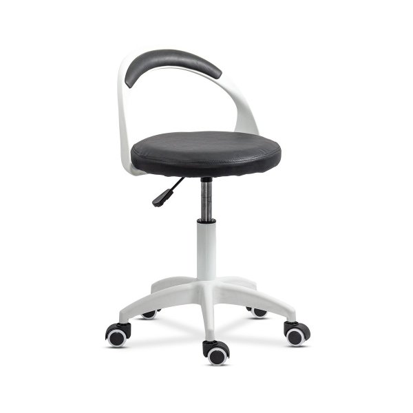 Scaun de birou operativ rotativ din piele eco OFF 1021 negru