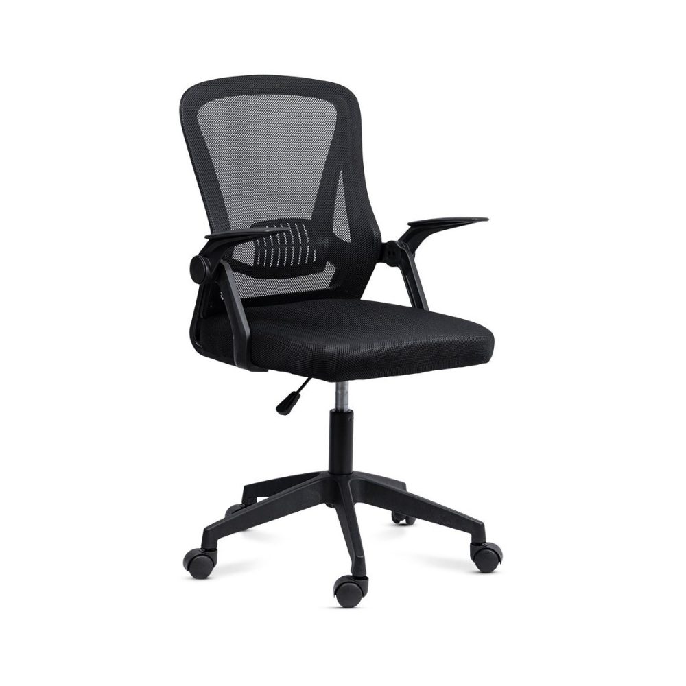 Scaun de birou pentru copii din mesh cu suport lombar OFF 433 negru