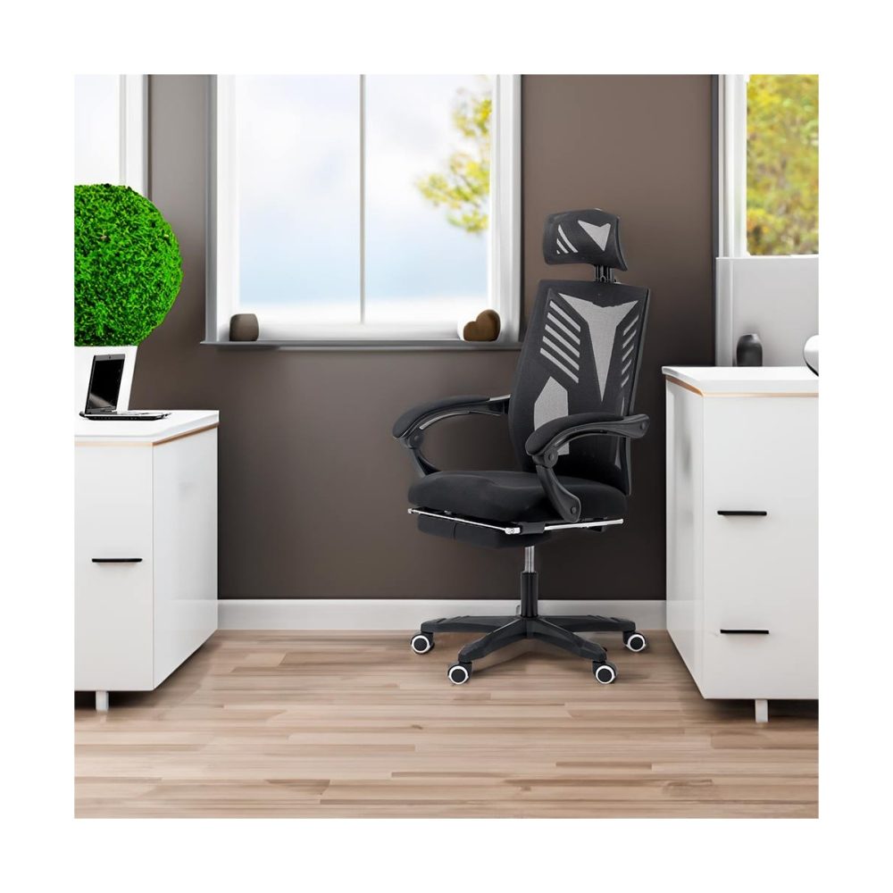 Scaun de birou pentru gaming din mesh OFF 427 negru