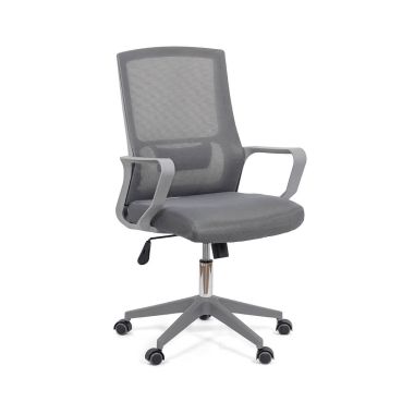 Scaun de birou reglabil pe inaltime din mesh si suport lombar OFF 631 gri