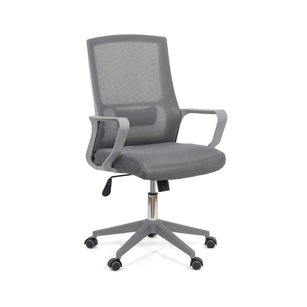 Scaun de birou reglabil pe inaltime din mesh si suport lombar OFF 631 gri