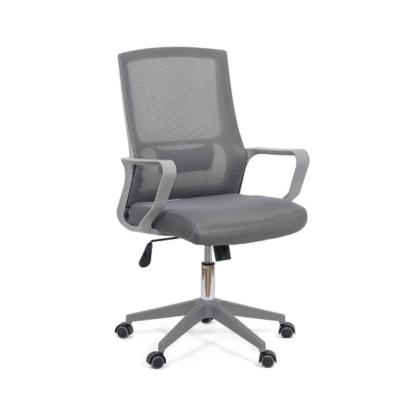 Scaun de birou reglabil pe inaltime din mesh si suport lombar OFF 631 gri