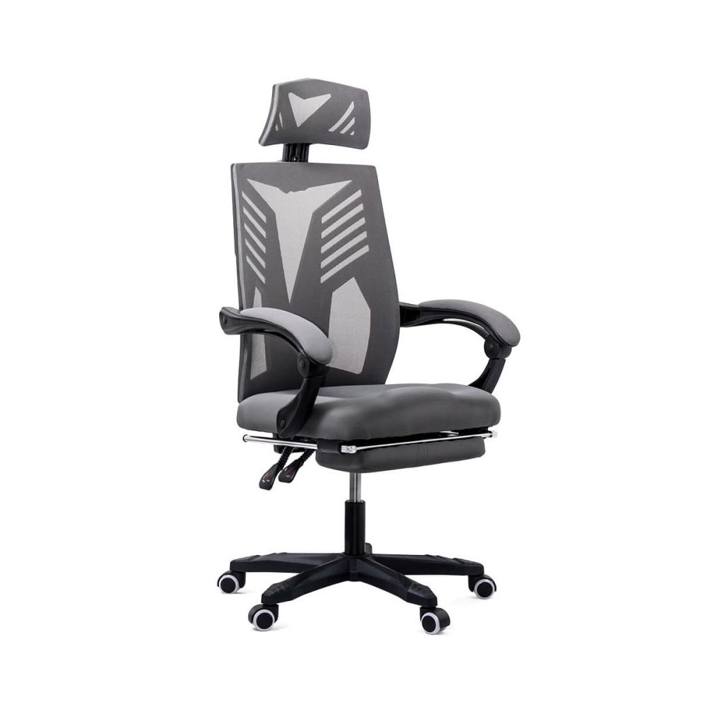 Scaun de gaming cu suport pentru picioare OFF 427 gri