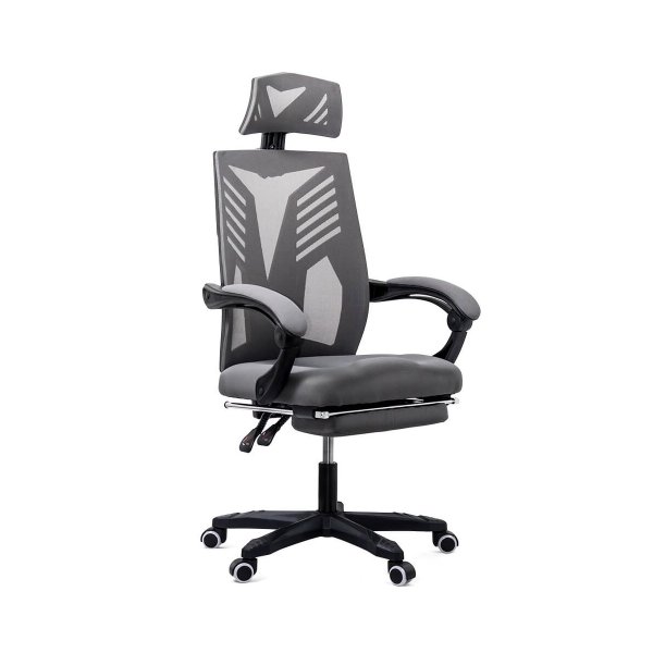 Scaun de gaming cu suport pentru picioare OFF 427 gri