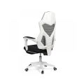 Scaun de gaming ergonomic cu suport de picioare OFF 424 alb - imaginea 3
