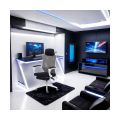 Scaun de gaming ergonomic cu suport de picioare OFF 424 gri - imaginea 3