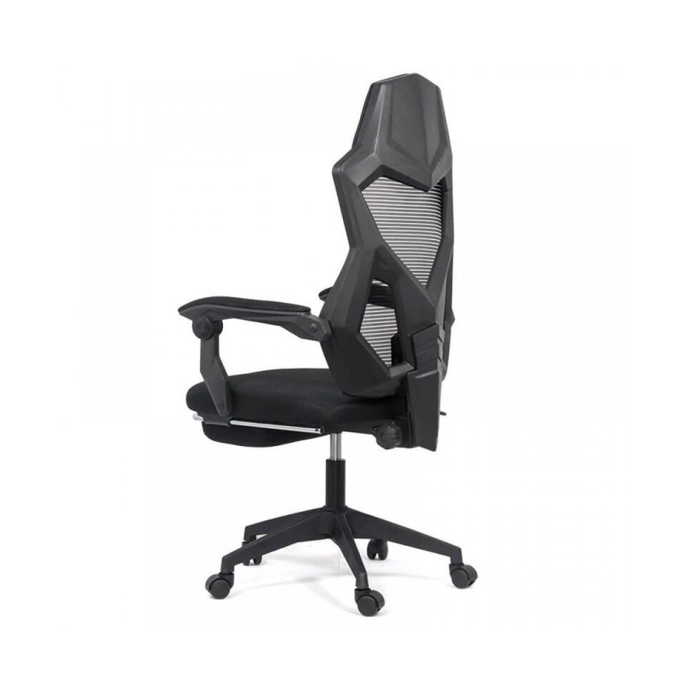 Scaun de gaming ergonomic cu suport de picioare OFF 424 negru