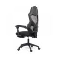 Scaun de gaming ergonomic cu suport de picioare OFF 424 negru - imaginea 2